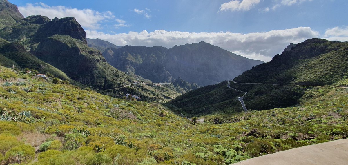 EHU_Geo's tweet photo. The journey continues on the beautiful Island of Tenerife. Today students studied dyke intrusion and measured the expansion caused by the dykes, linking this with huge #landslides which allowed #crystal rich #magma to the surface as #ankaramite. @visit_tenerife @TenerifeInforma https://t.co/dQLX1DBZfQ