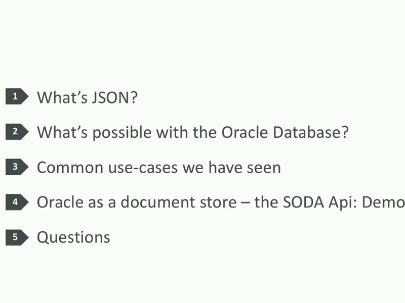 DOAGeV's tweet photo. Aufgezeichnet: "JSON in the Oracle Database". In seiner Präsentation auf der APEX connect 2019 erläutert Beda Christoph Hammerschmidt allgemeine Kundennutzungsfälle und gibt Best Practices. https://t.co/h3Uat18dI4    #apexconn19 https://t.co/sGPZWTTdMg