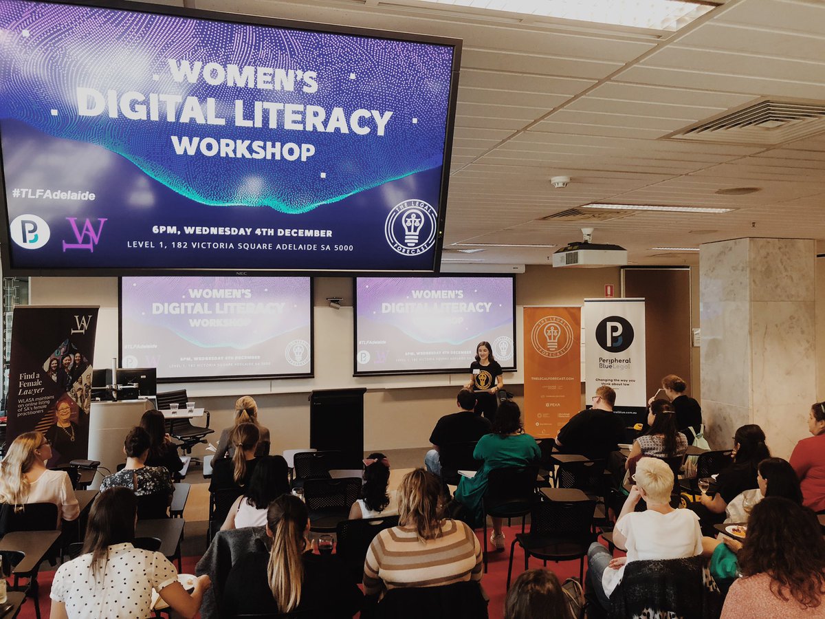 #TLFAdelaide kicking the event off with a bang! Excited to learn all about how women will impact the legal profession through tech!