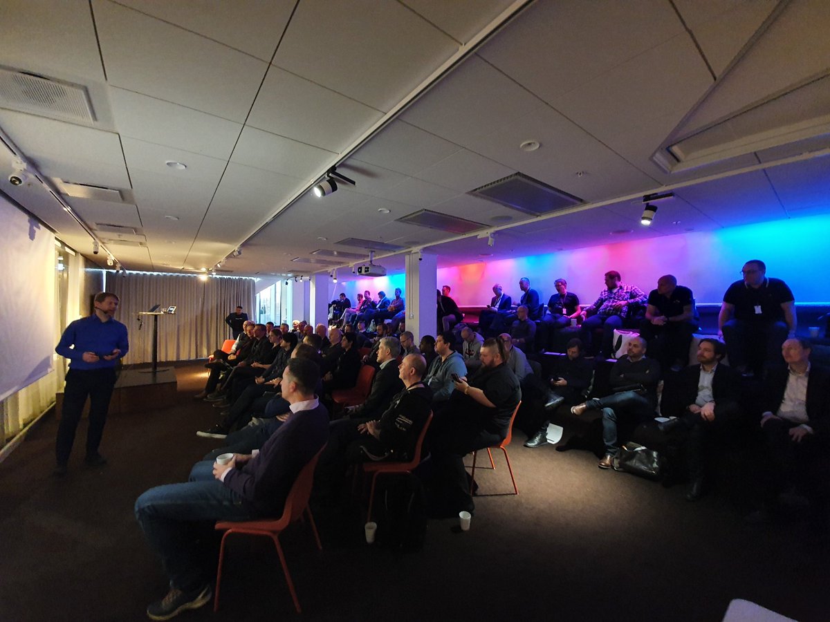 KFConsulting's tweet photo. Cloud Runner 2020 is ON! We have a full house with 80 IT decision makers in the audience and with 16 experts on stage, we are in for a super day! Short sessions all day with the latest and greatest within #M365 #Azure #security and #Identity. Follow #cloudrunner2020 https://t.co/eUBvrW11SO