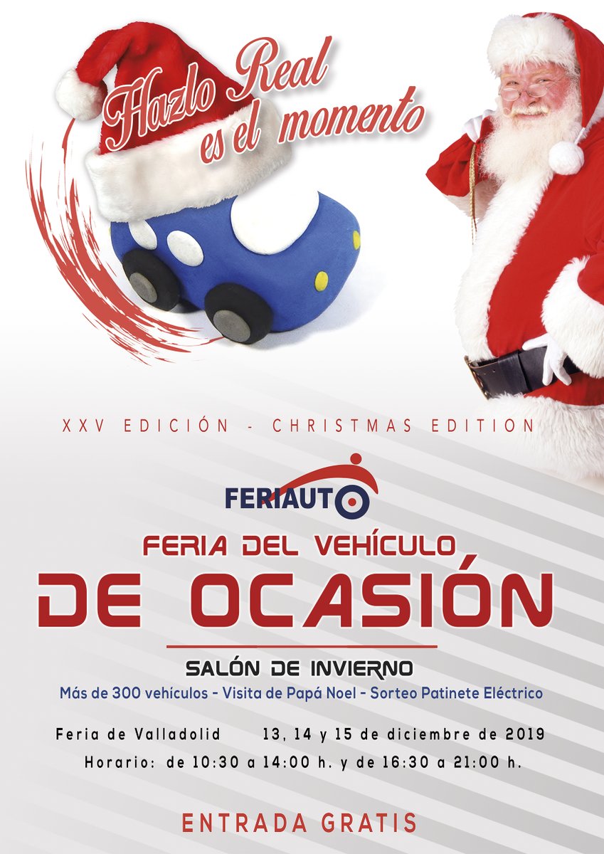 El próximo fin de semana tendrá lugar <a href="/Feriauto/">Feriauto Valladolid</a>, la XXV edición de la feria del vehículo de ocasión. 
No te lo puedes perder, además, la entrada es gratuita!