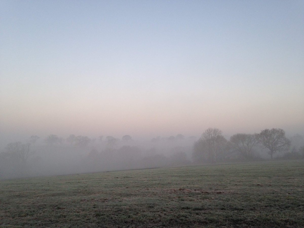 HillFarmBnB's tweet photo. A frosty, misty start here, with layers of trees appearing on the surrounding hills. I'll be having fun later with my sewing group ... not sure what we're making but it needs festive fabric and a cereal box - Blue Peter crafting!! #GatheringThreads #Derbyshire https://t.co/Ui3mfzdRcd