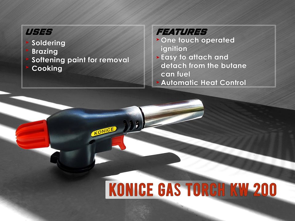 konicecorp's tweet photo. Konice Gas Torch 101, 103, 501, and kw 200

Features:
-One touch operated ignition
-Easy to attach and detach form butane can fuel
-Automatic heat control

#konice #butane #gas #portablegasrange #portable #outdoor #indoor #cooking #lighter #camping  #grill #stove #torch #igniter https://t.co/ox0hcI3RmV