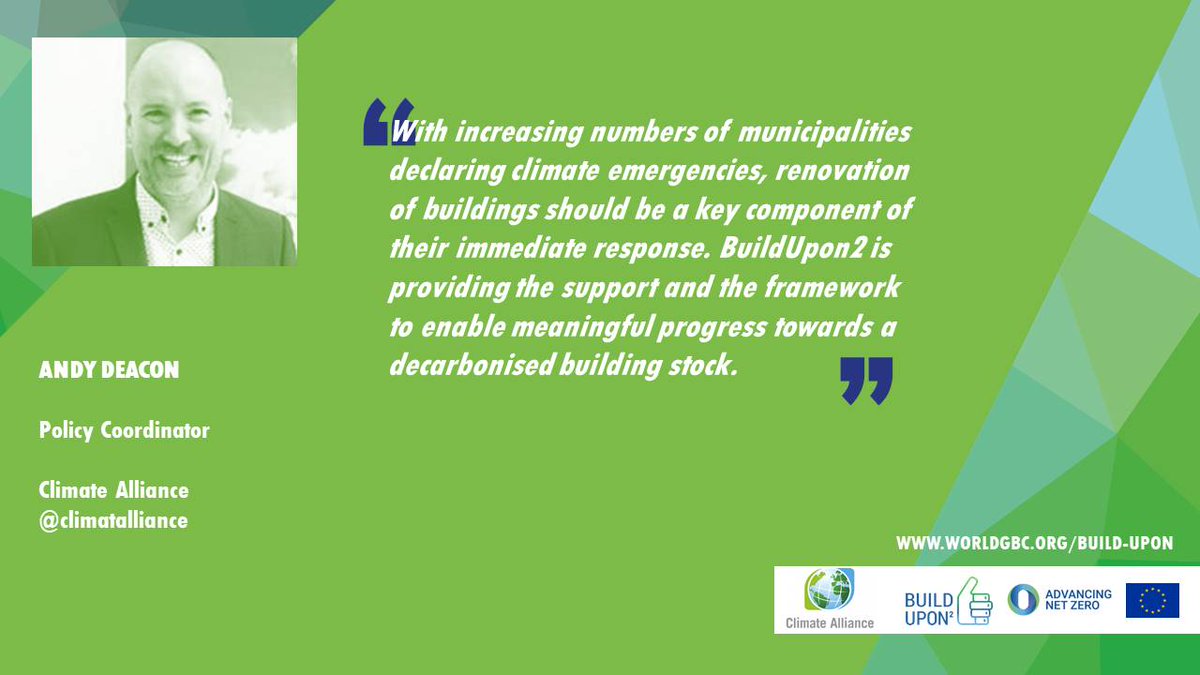 As day two of #BuildUpon leaders' summit kicks off, we're emphasising the importance of building from the local level up and the multiple benefits of building renovation