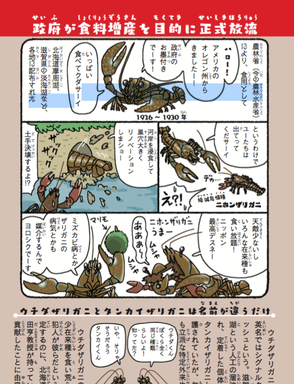 ひし美ゆり子さんとも、ウルトラセブンとも関係ないので恐縮ですが、僕が書いた『侵略!#外来いきもの図鑑  もてあそばれた者たちの逆襲』( ?試し読みページ有ります)の特定外来生物 #ウチダザリガニ のタイトル文字は、ウルトラマンをイメージしました。全く関係ないですが 