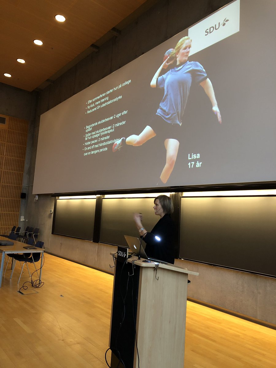 First up at #SIA2019 is <a href="/Merete_Moller/">Merete Møller, PhD</a> presenting on prevention of shoulder injuries @SUND_SDU <a href="/SDUIOB/">Idræt og Biomekanik</a> <a href="/Happysport_dk/">Happysport.dk</a>