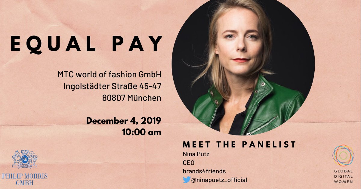Unsere #CEO Nina Pütz ist heute in München auf dem Panel Talk von <a href="/gd_women/">Global Digital Women</a>  zum Thema #EqualPay! Gleich geht's los! Folgt ihr auf Instagram für mehr Einblicke -> @ninaputz_official #GDWinMUC #GlobalEvent