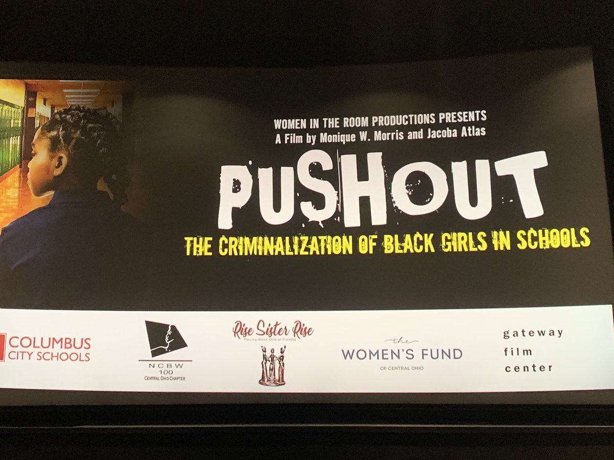 shelltalk4u's tweet image. Attended a screening of the film “Pushout”. So proud of the work Dr. Monique Morris is doing with education for the liberation of black and brown girls. Shout out to Judge Jamison and Columbus City Schools for their role in the film.
@WomensPlaceOSU 
@ColsCitySchools
#BlackGirls
