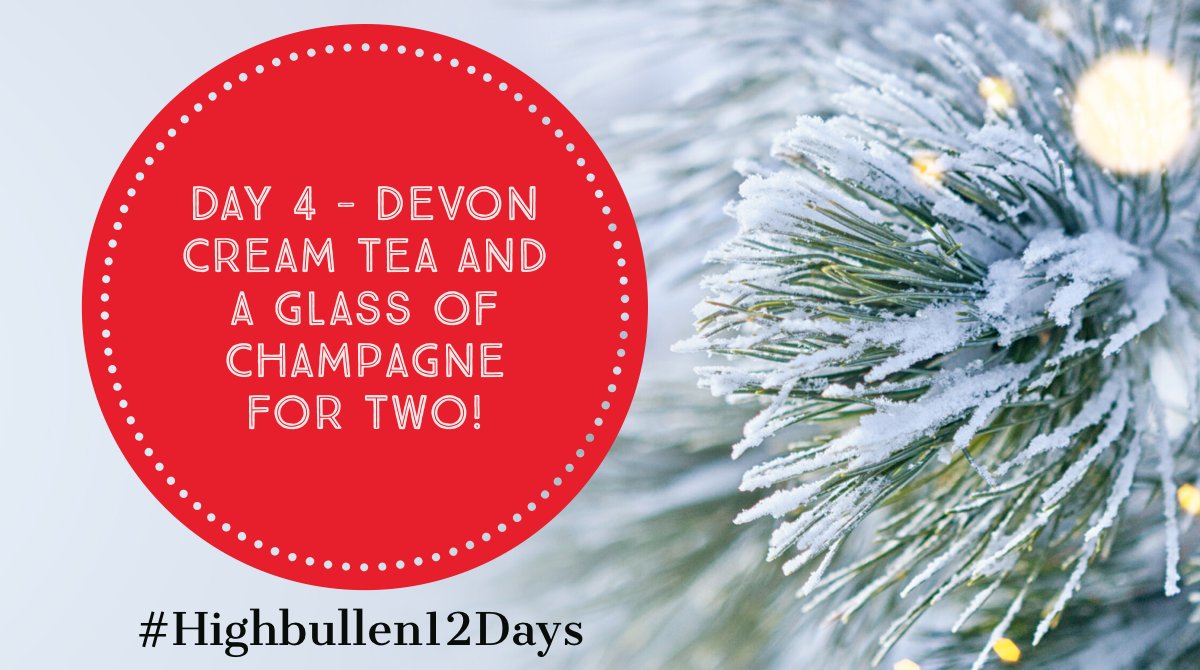 Highbullen's tweet photo. Today we’re giving away #Devoncreamtea &amp; a glass of @Pol_Roger Champagne for 2! To enter follow us, like &amp; RT this post using #Highbullen12days. For 2 more entries see our Facebook &amp; Instagram. This #competition closes at 23:59 on 08.12.19. T&amp;Cs apply #12daysofchristmas #12daysof https://t.co/CAbfPhps8Q