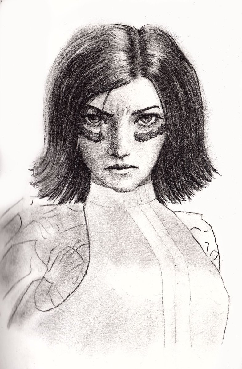 #16 Alita: Battle Angel. 'I do not standby in the presence of evil'
.⠀⠀
#ophanap #opha100 #ophanapart #alita #alitabattleangel #portraitart #illustration #illustatorart #sketchartist #portraitarts #portraitartist #portraitdrawing #darkart #darkarts #femaleportrait