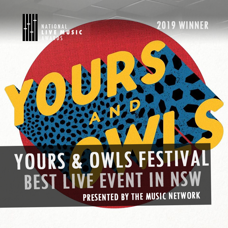 Congratulations to @YoursandOwls Festival, winner of the Best Live Event in NSW. Presented by @themusicnetwork #NLMAs