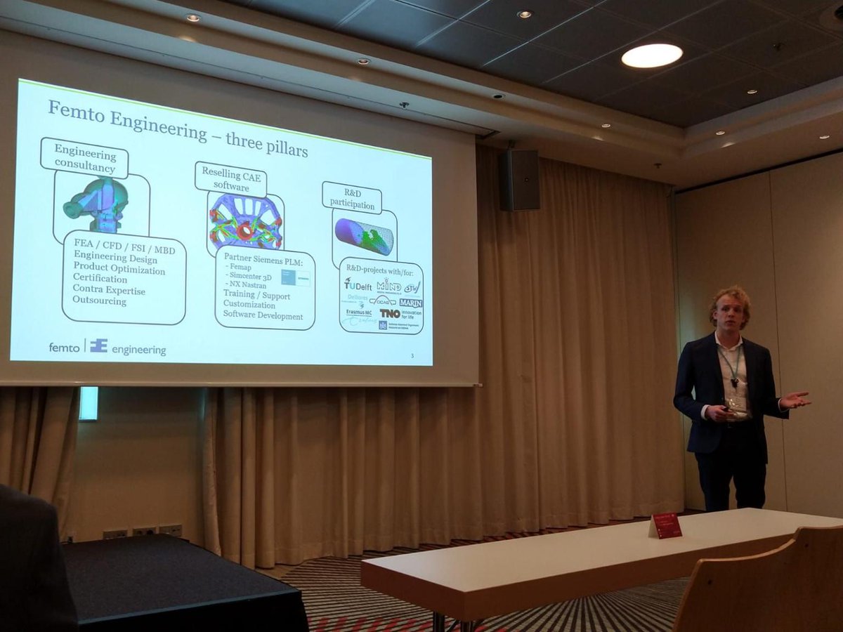 femto_delft's tweet image. @femto_delft is present at #SimcenterConf with an awesome presentation of our colleague Marco Swierstra Proud to have him on our team!#weenableinnovation #simcenter #NXOPEN femto.eu/lets-connect/