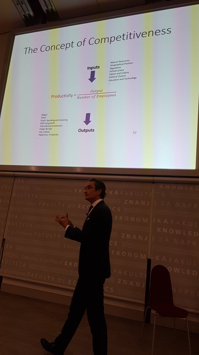 O konkurenčnosti Slovenije na #Pogledih2020 <a href="/Delo/">Delo</a> <a href="/EFLjubljana/">School of Economics and Business</a> <a href="/ZdrManager/">Združenje Manager</a> in potencialih Slovenije. Veliko jih imamo. Uporabimo jih za dvig produktivnosti <a href="/arturobris/">Arturo Bris</a> in udejanjanje ambicij.