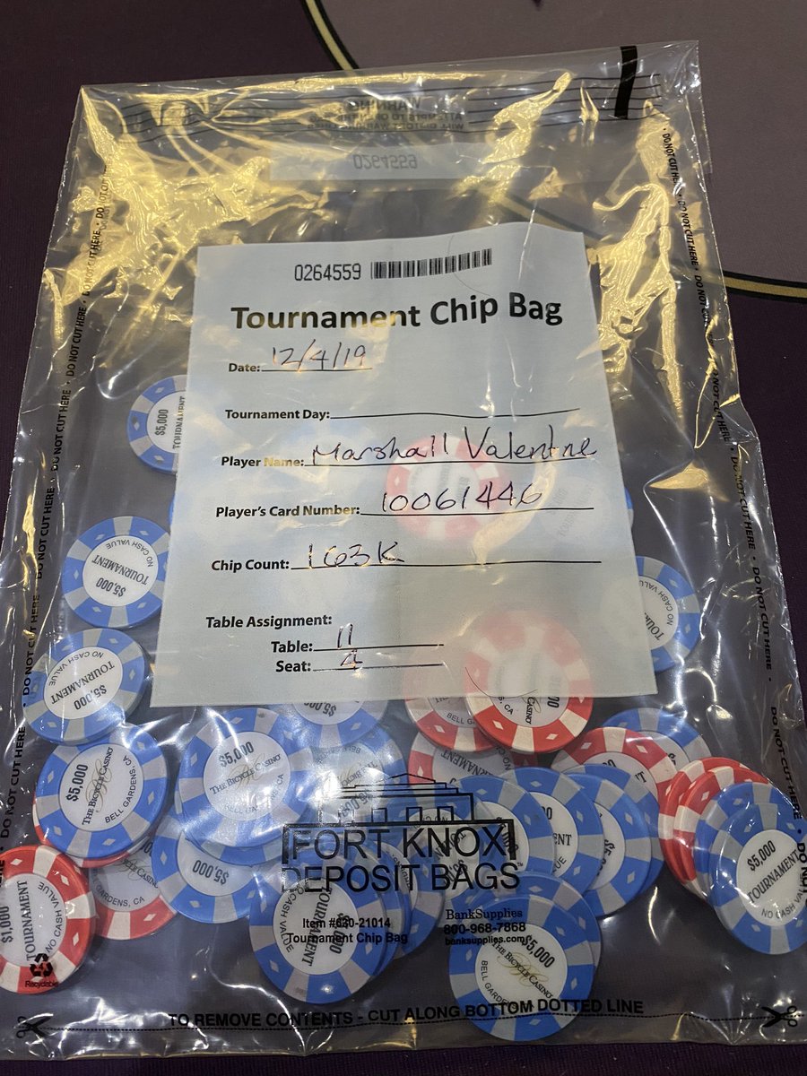 MarshackPoker's tweet photo. Bagged 163K going into day 2 of tomorrow’s 250K @BicycleCasino @WSOP #LFG #poker #ringquest https://t.co/IwngOzQyo1