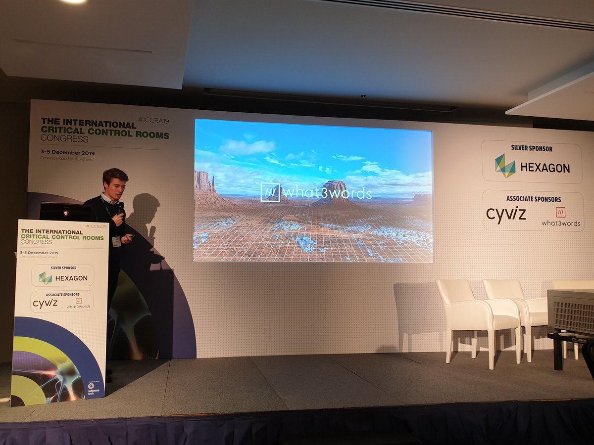 Kicking off the second half of this morning we start to focus on technology. Location forms an important part of critical control room operations. Geordie Palmer from <a href="/what3words/">what3words</a> tells us more.