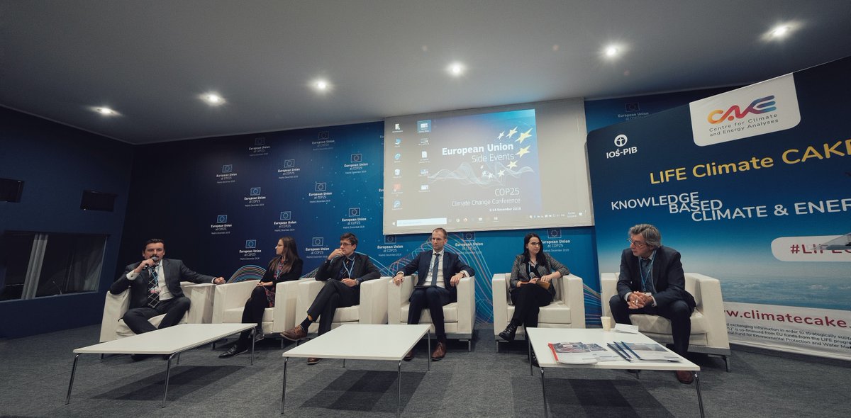 We are pleased that so many guests joined our #EUeventsCOP25 event. Thanks to all the speakers for important discussion on #JustTransition issues: @RebeccaCByrnes @StathisPeteves @j_flisowska @ABlachowicz @GRI_LSE @CANEurope 

#climatepolicy #Cop25Madrid2019 @LIFEprogramme #COP25