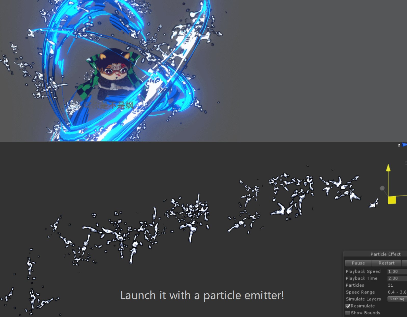 This Painted Style Water Trails Real Time Vfx