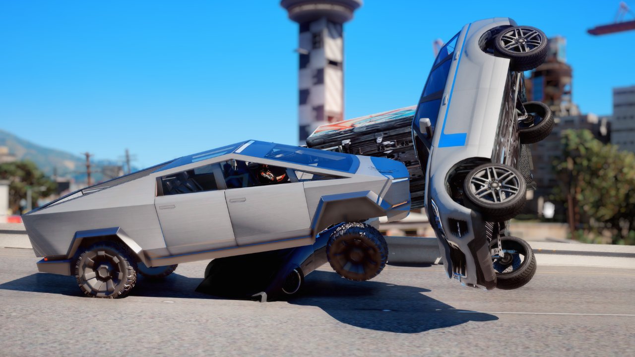 Uzivatel Gaming Authority Na Twitteru World Strongest Tesla Cybertruck Gta 5 Mods Gameplay Watch Here Https T Co Jwhzijinnk Cybertruck Cybertruckmemes Cybertruckfail Gta5 Https T Co Pcbj5dxzzv
