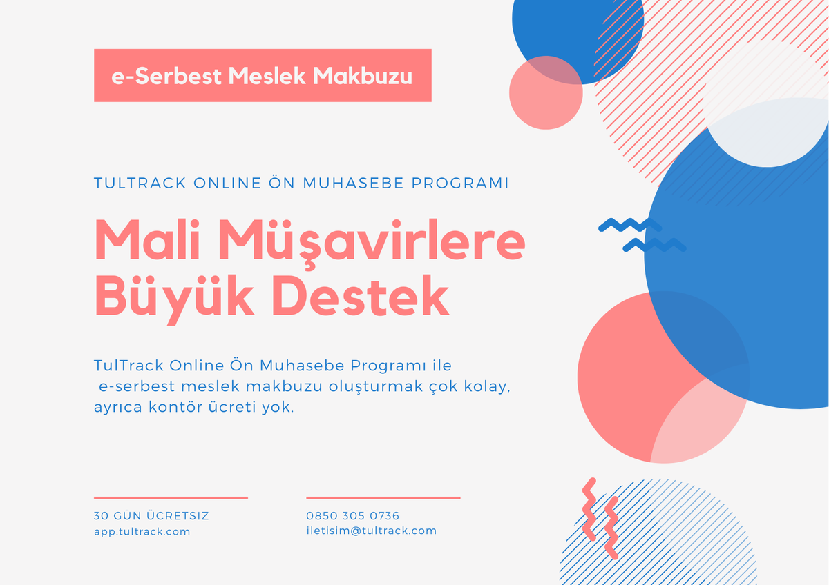 tultrack's tweet photo. TulTrack Online Ön Muhasebe Programı ile ücretsiz e-serbest meslek makbuzu oluşturabilirsiniz. #esmm #efatura #edönüşüm #tultrack #önmuhasebe https://t.co/YCT37ww14P