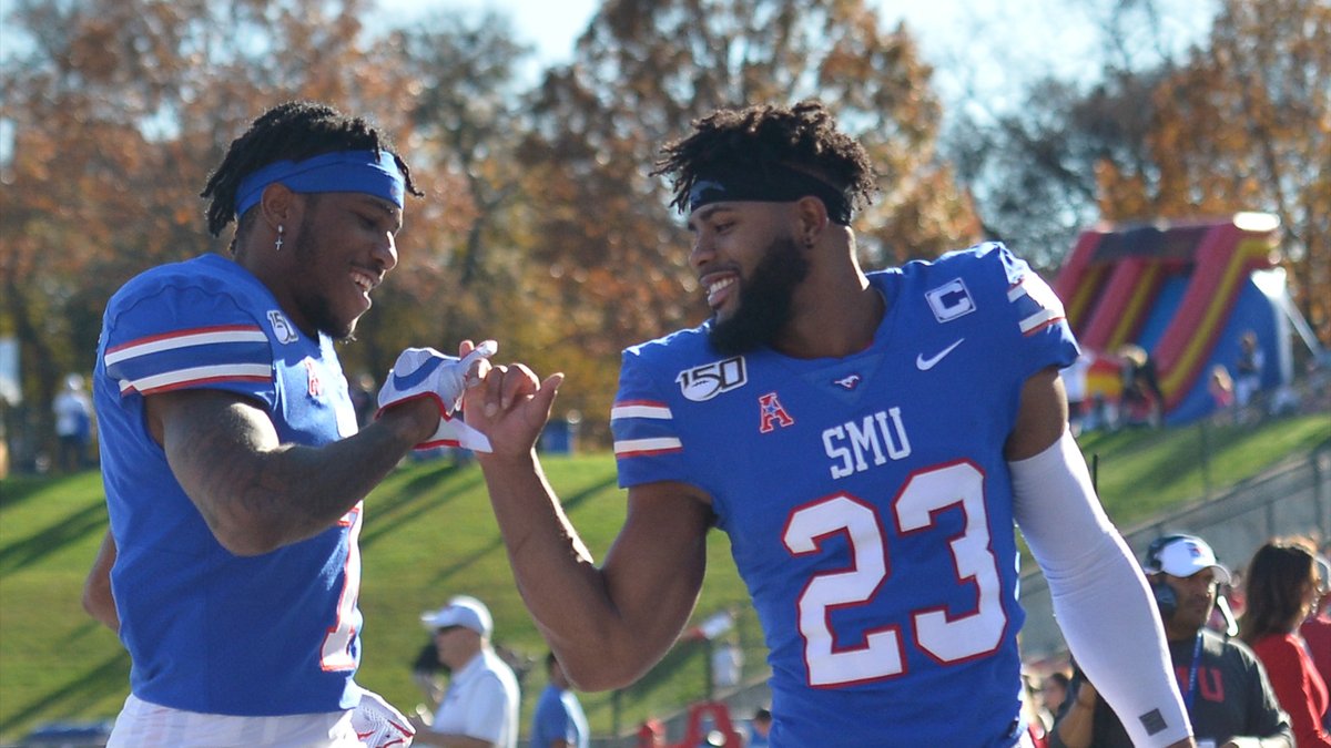 SMU Mustangs seniors <a href="/jamesproche3/">pro.</a>, <a href="/The_XavierJones/">Xavier Jones</a> &amp; <a href="/RodneyClemons_8/">Rodney Clemons</a> joined the program at one of its lowest points. The Three Horsemen leave a lasting legacy in University Park with a 10-win season.

texasfootball.com/article/2019/1… #PonyUpDallas ✍️ <a href="/ShehanJeyarajah/">Shehan Jeyarajah</a>
