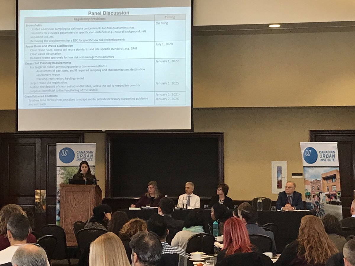 ReNewCanada's tweet photo. @CANURB #2019ESS, industry stakeholders react to today’s announcement of the new #Ontario Excess Soils Regulation, including Monisha Nandi from Kilmer Brownfield Management Ltd. https://t.co/6JHU1HrhT1