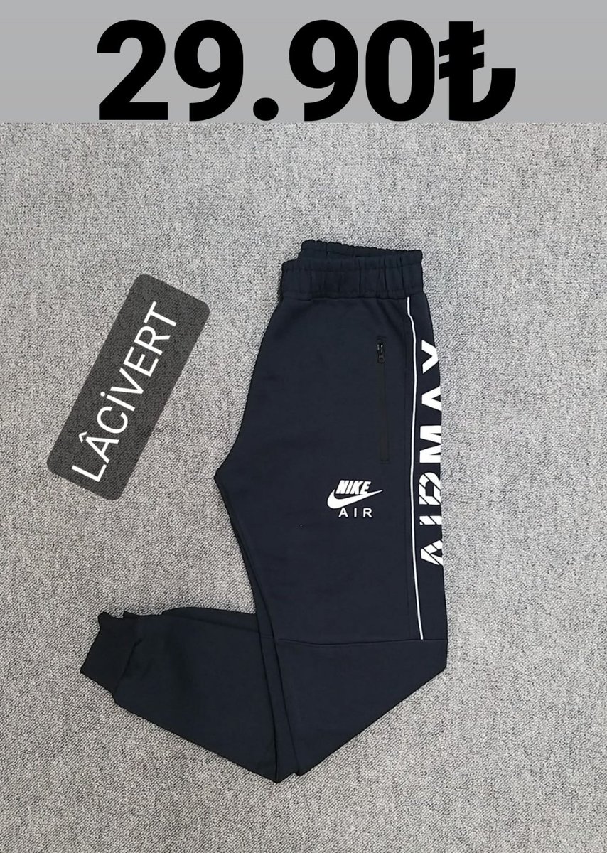 BoutiqueTaxi's tweet photo. Erkek 2 iplik eşofman altı✔
S-m-l-xl-xxl bedenler✔
Türkiye'nin her yerine kargo🚚
#nike #tekstil #butik #markagiyim #fashion #türkiye #erkektarz #bayantarz #menfashion #newcollection #hediye #sporgiyim
#moda #style #Ankara #izmir #İstanbul #erkekgiyim #modasenin #boutiquetaxi https://t.co/hKfC8qwjNd