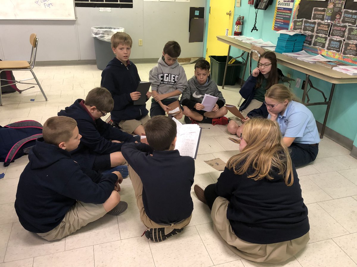 CoachPope_EWA's tweet photo. Story time circle! The 5th graders had to write a children’s book about refusing alcohol using the refusal skills we talked about in class! #refusalskills #ATOD #WeB4meEWA 🦅 https://t.co/hqcrExMfO2
