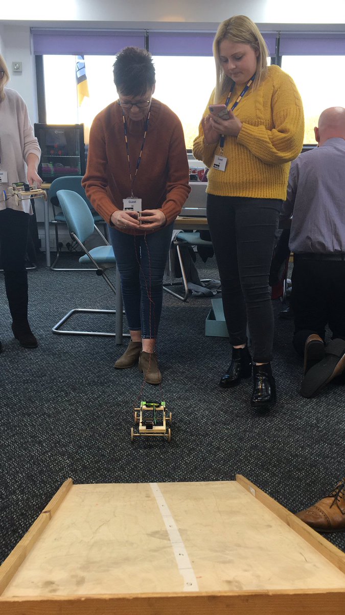 EmmaPrimary's tweet photo. Testing our KS2 vehicles this afternoon @ParkerHannifin we’re starting to get very competitive #EngineersInTheMaking @primaryengineer #STEM https://t.co/FAdgGIFfrQ