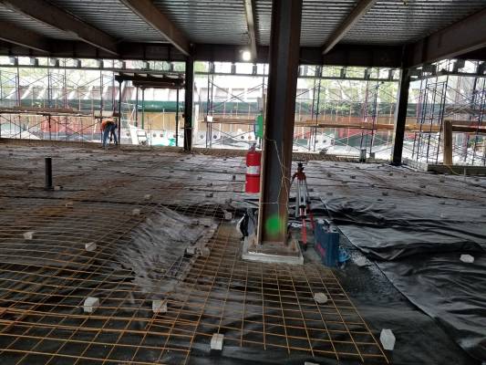 NYC_SCA's tweet photo. A quick peek inside the addition at PS 129 @NYCSchoolsD25 in College Point. This 548-seat addition will be ready for the start of the 2020-2021 school year. #space2learn #space2grow https://t.co/aHWVgJm3oA