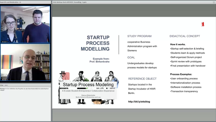 birkenkrahe's tweet photo. #ConsultingCase als Lehrmethode im Unterricht - Studierende arbeiten mit Startups - mein Beitrag ab 10:45 min: https://t.co/oKgo7H98JO #teaching #methods siehe auch https://t.co/8yWumcBEUY und https://t.co/5rcSjbNznu https://t.co/lKhsQ3RyRu