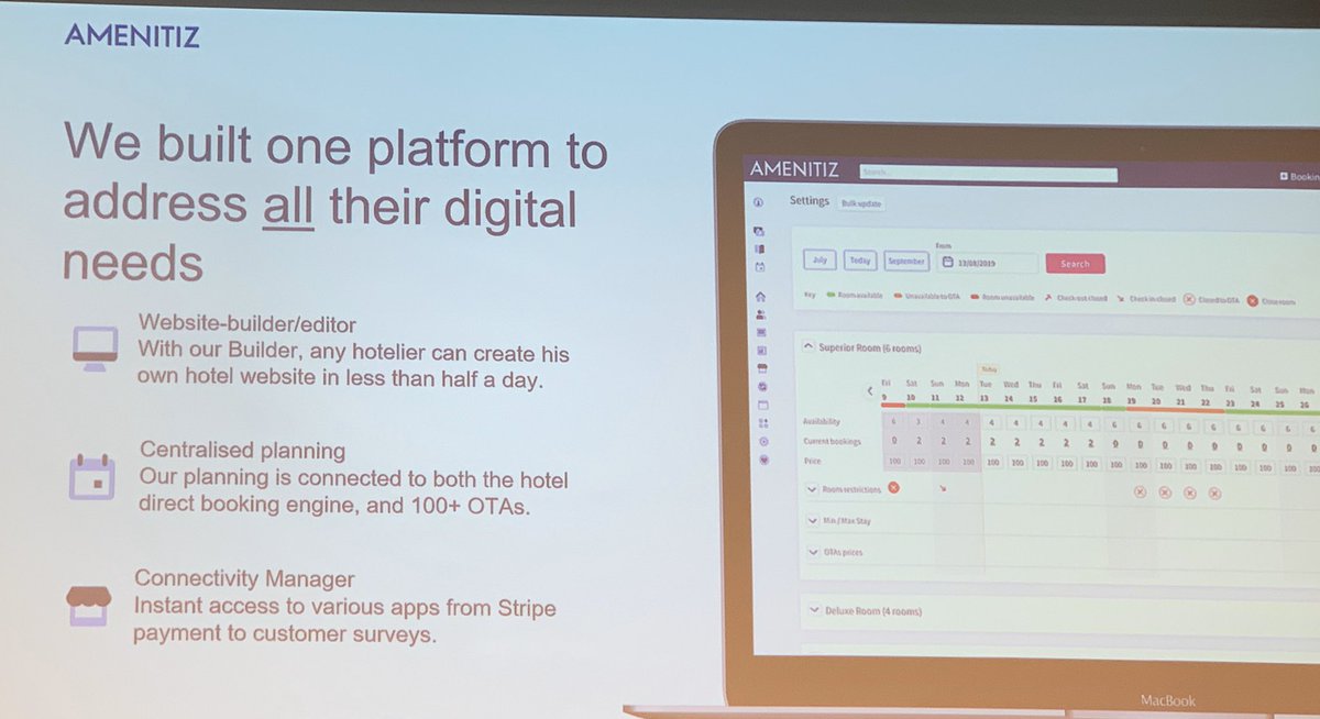 Now Amenitiz <a href="/amenitiz/">Amenitiz</a> All-in-one platform for the hospitality industry.
Pitch Competition powered by <a href="/awscloud/">Amazon Web Services</a>
<a href="/MeltinlabBCN/">meltinlab_barcelona</a> #Meltinlab10
Sponsors: <a href="/spacesworks/">Spaces</a> <a href="/vueling/">Vueling Airlines</a> <a href="/vistaprint/">VistaPrint</a> and <a href="/PayFit/">PayFit France</a>