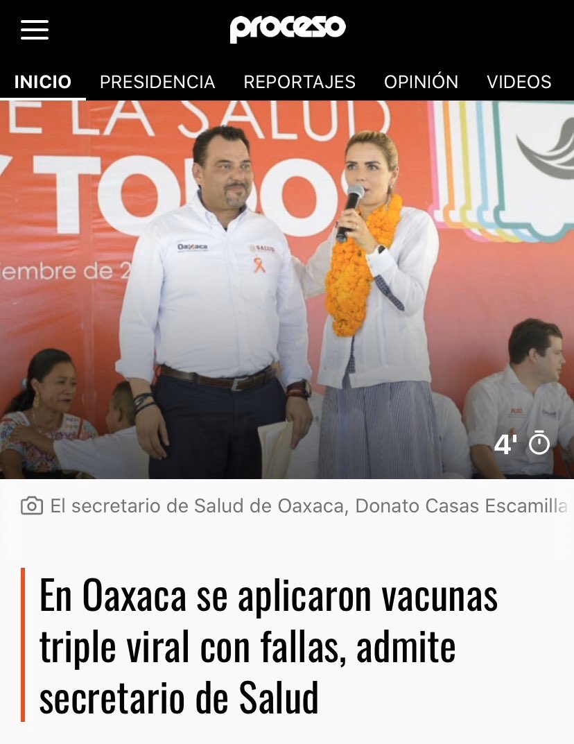 MLS_censura's tweet photo. Vacunas triple viral (anti-sarampión/rubéola/parotiditis) lote 0138N151B, con fallas, fueron aplicadas en Oaxaca, lo confirma @Donato_Casas titular d @SSO_GobOax quién como d costumbre minimiza todas sus ineptitudes, aunque la población esté en riesgo @alejandromurat @Pharmaguru1 https://t.co/3Cpkxh5wrk