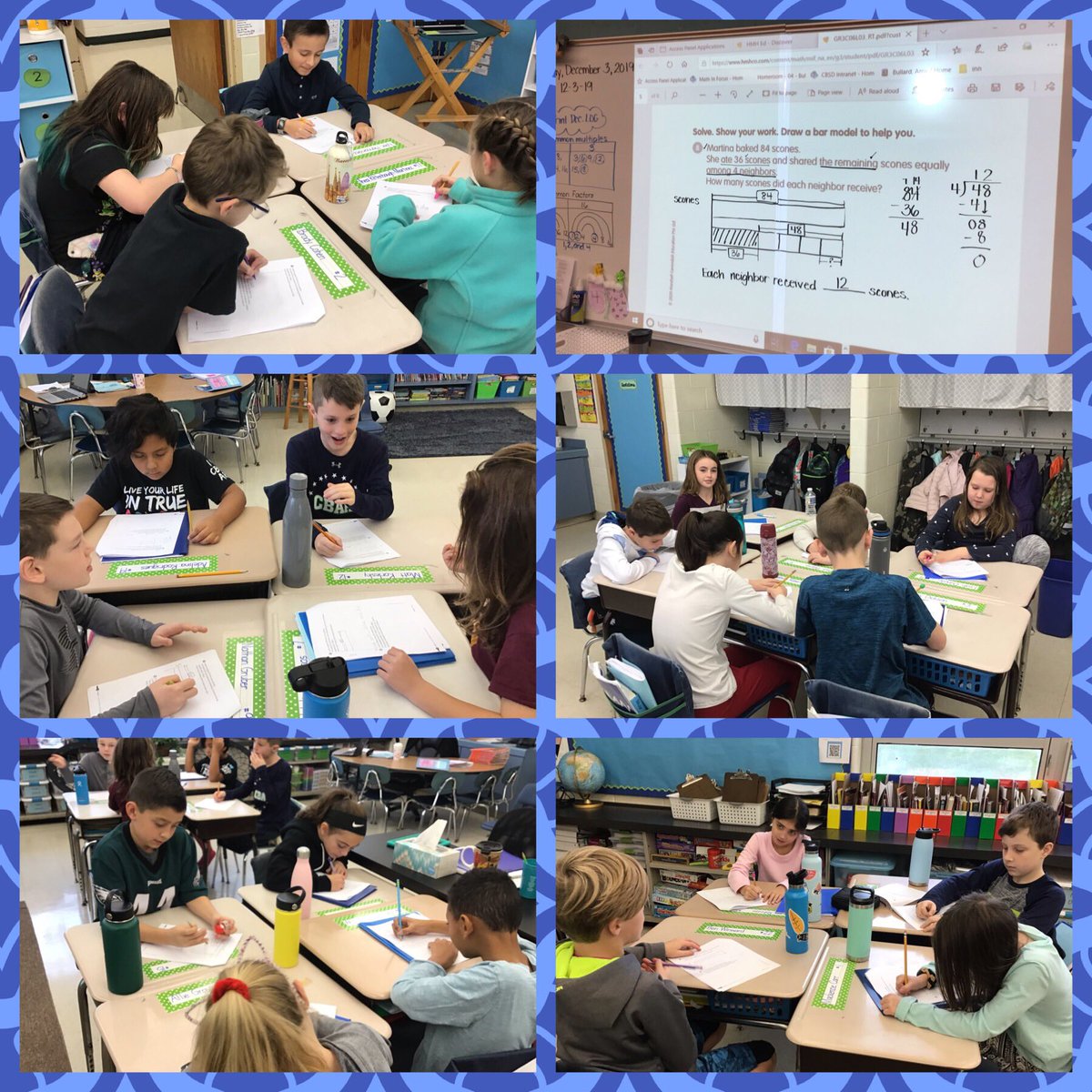 Beginning the day with bar modeling practice! #cbsdmath <a href="/CBGaymanES/">George G. Gayman Elementary</a>