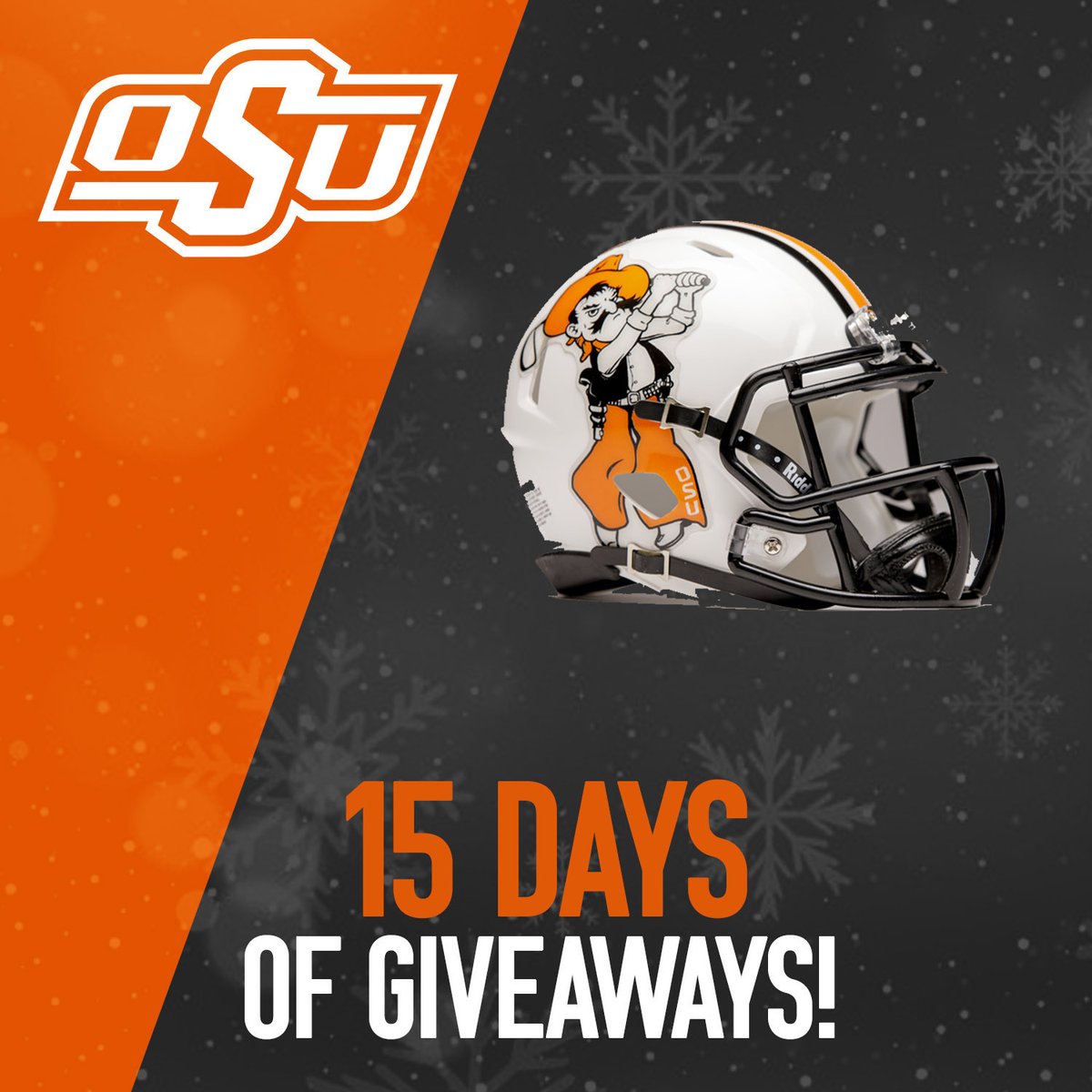 OSUGear's tweet photo. Day 4 of #HolidayCheer! RT &amp; Like for a chance to win the #okstate mini helmet from @swingingpete. 
 
https://t.co/2A0xITmG5U

#GoPokes I #HolidayCheer https://t.co/F4JgZafkFz
