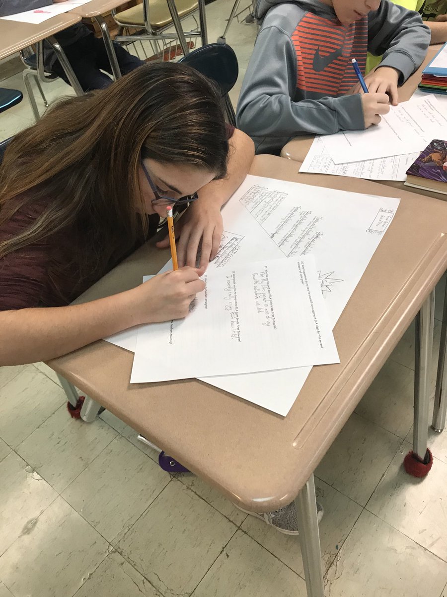 MrBectel's tweet photo. 6th graders voice - providing feedback on their first tri in ELA. #glcsMS #glmsELA #glmsbectel https://t.co/eVGBWJitCo