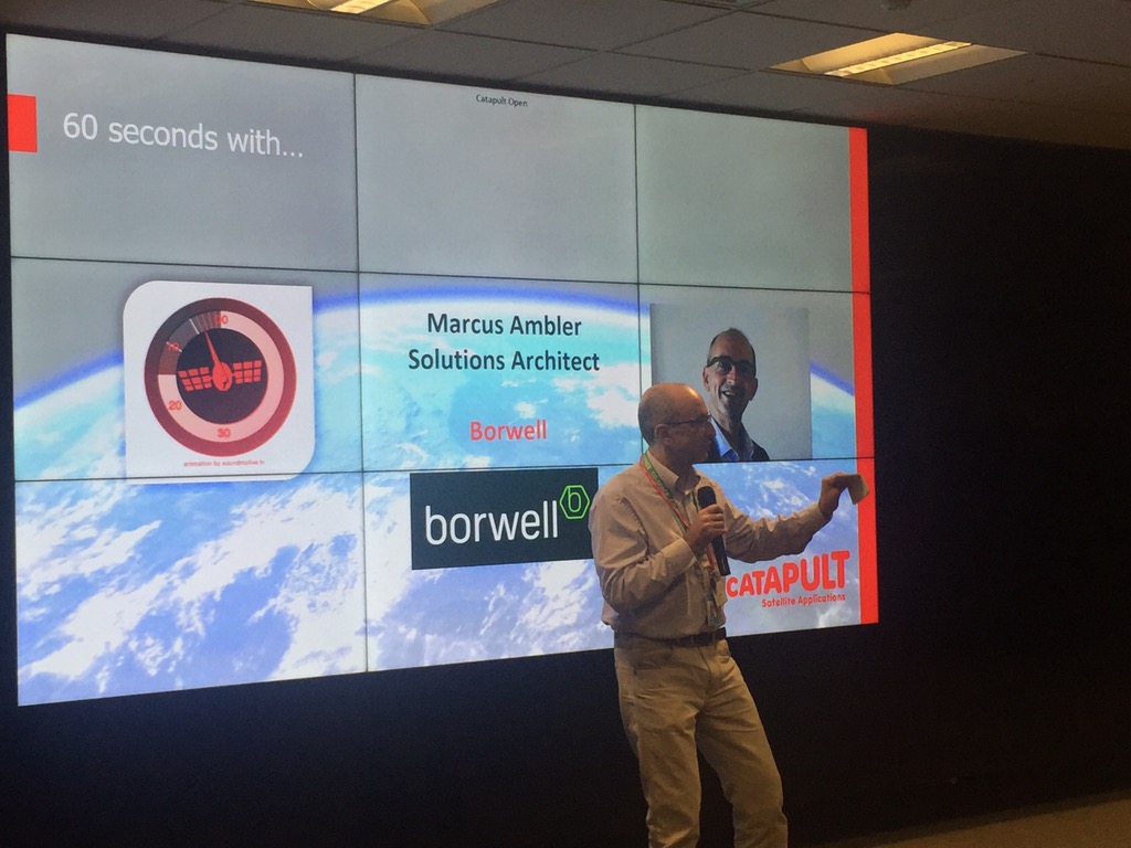 Great pitch Marc’s <a href="/borwellteam/">borwell</a> <a href="/SatAppsCatapult/">Satellite Applications Catapult</a>