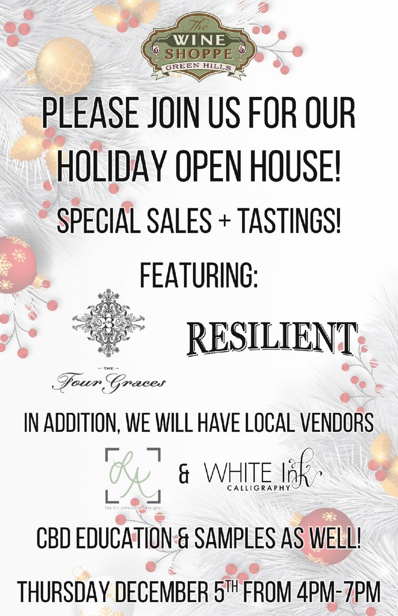 Holiday Open House conta.cc/35SC0VV