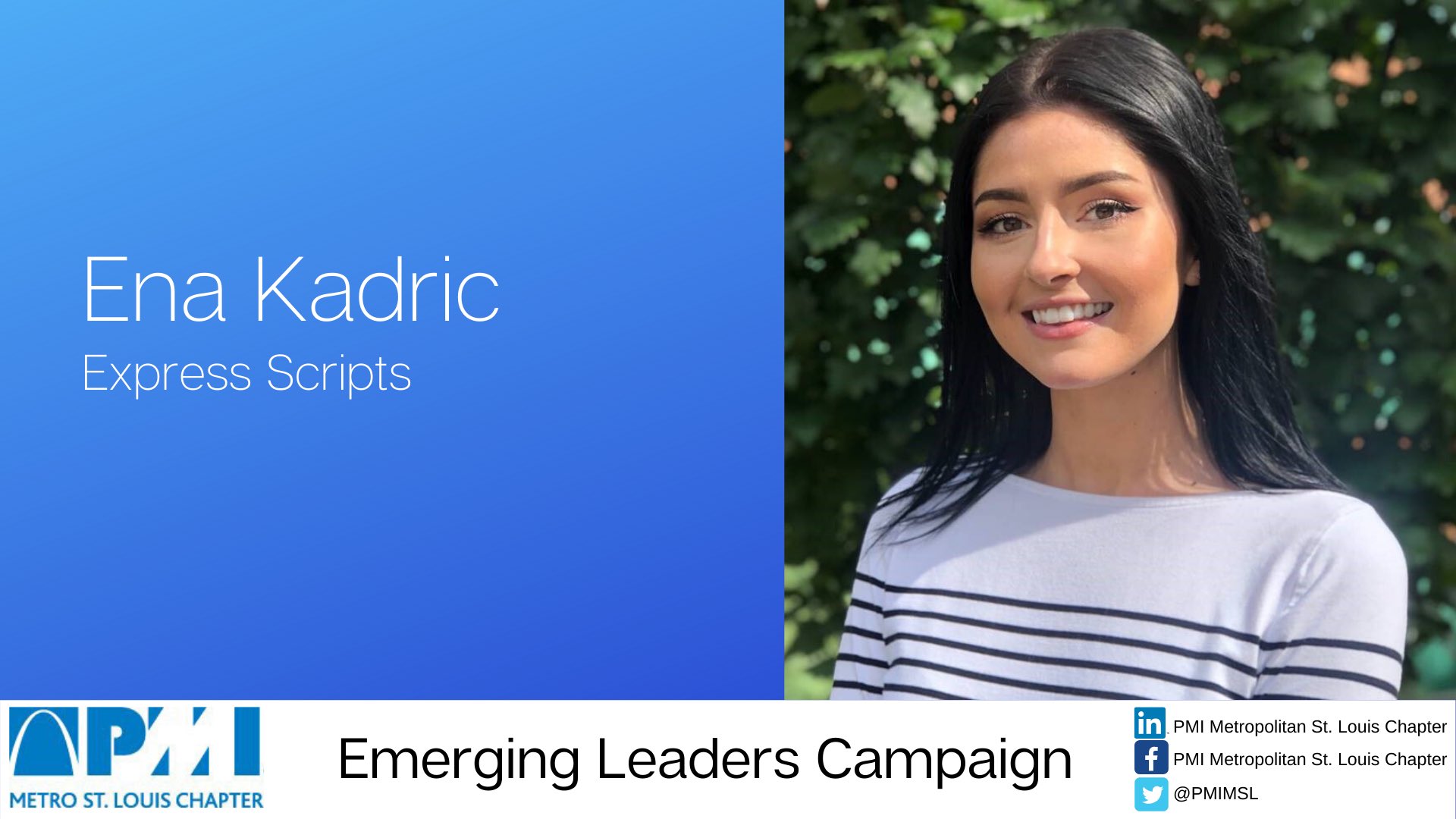 Pmi metropolitan st louis chapter on twitter meet ena kadric our