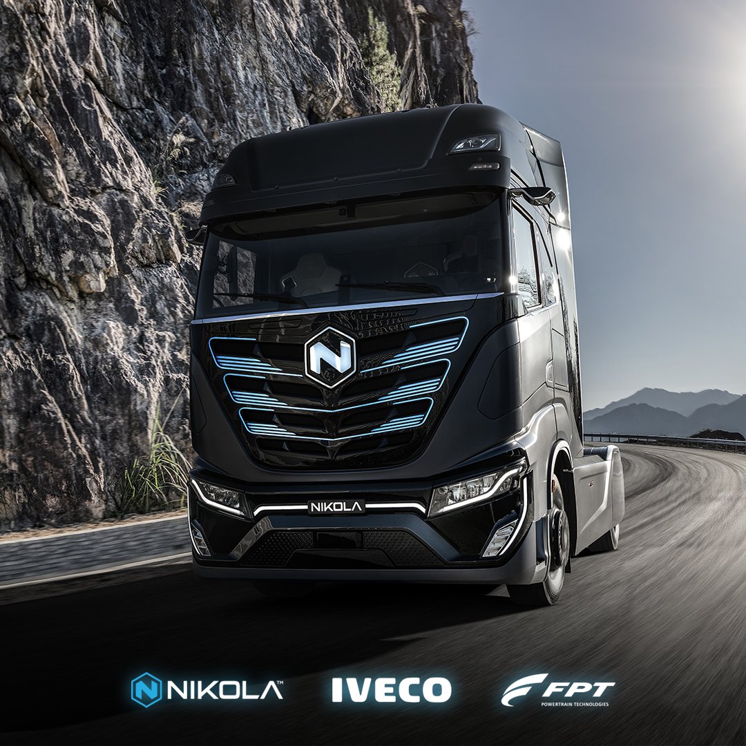 IvecoES's tweet photo. Descubre NIKOLA TRE: El primer vehículo con batería eléctrica (BEV) construido sobre los huesos del IVECO S-WAY.
#IVECO #NIKOLA #zeroemission #electricbattery #fuelcell #UnlocktheNextLevel #TrucktotheFuture #NIKOLATRE https://t.co/LSkZ0IOuAI