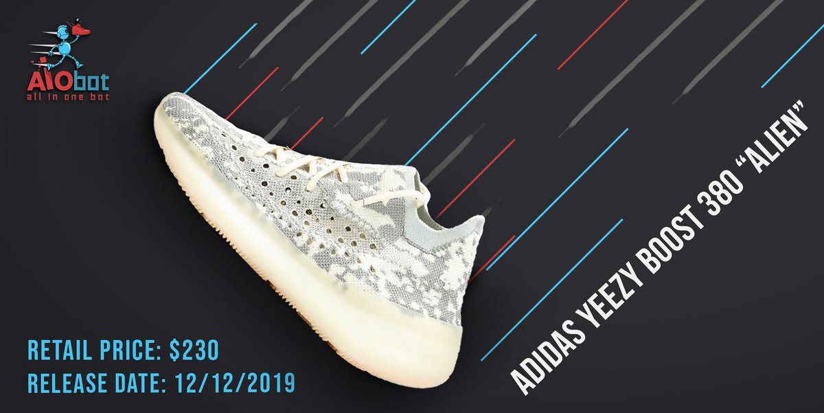 🔥RT | Mention 1 Friend🔥🤑2 WINNERS🤑- 1 AIO Bot V2- Residential #Yeezy ProxiesYour 2nd chance to cop the #Yeezyalien is coming on Dec. 12th!🔥With the latest Shopify "Boost Mode" working flawlessly, AIO Bot is your best chance to cop💪💪https://www.aiobot.com/yeezy-350-v3/