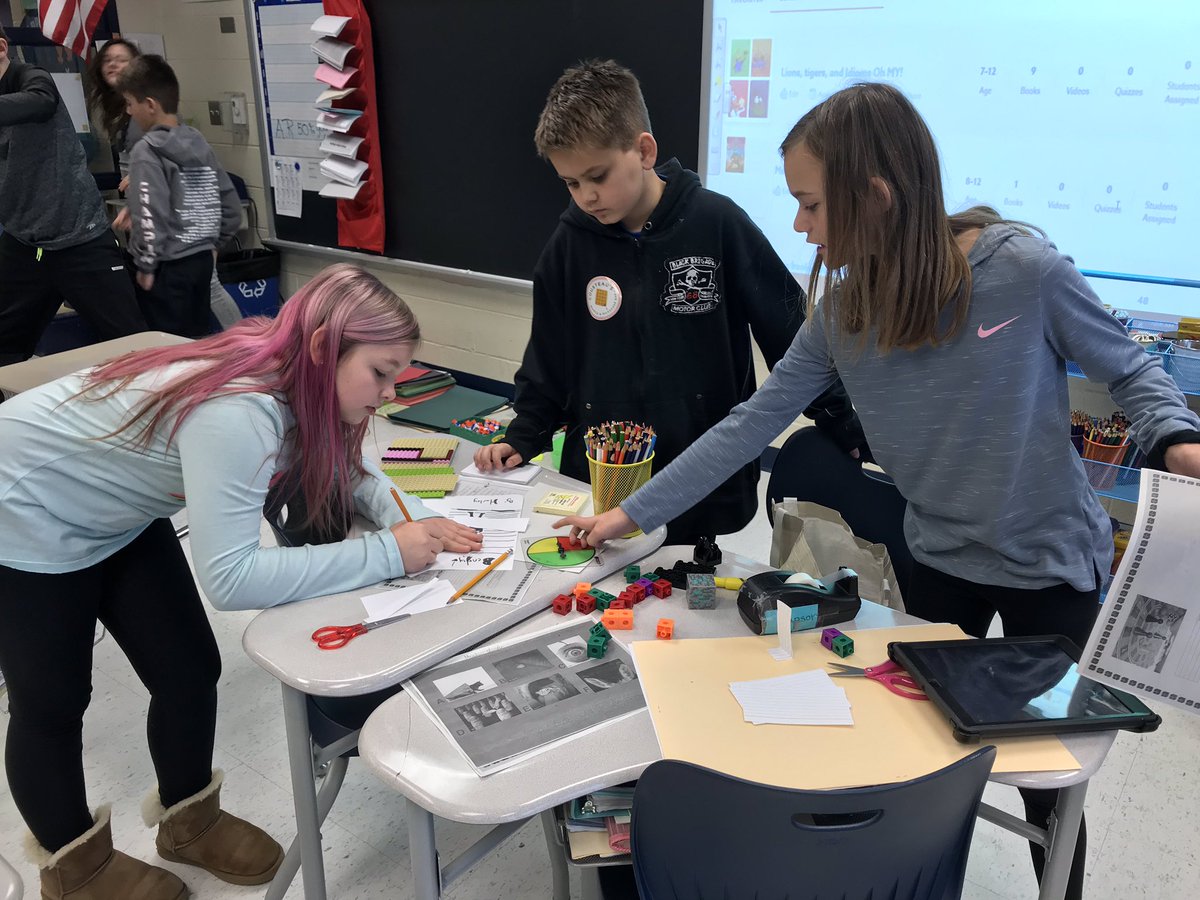 ClaysvilleES's tweet photo. Mrs. Papson’s students are making game boards to learn about figurative language!!!  Student engagement is off the charts! #Mc3G https://t.co/rywcSinAFQ