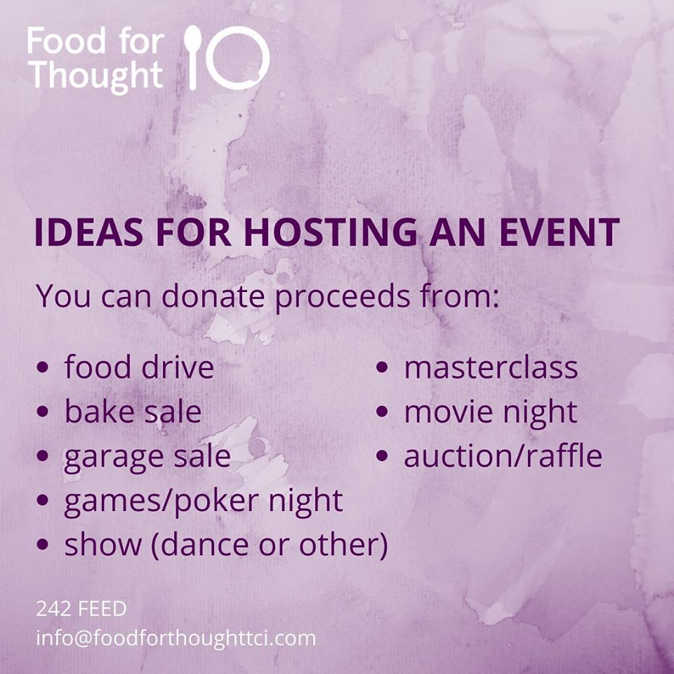 FFTTCI's tweet photo. We are often asked what can be done to help. One option is helping us to raise funds by hosting an event. Just $300 will provide a child with breakfast for a year and every little but helps us. Hosting an event with friends, family or neighbours is fun and rewarding! https://t.co/oKKR3exqLa
