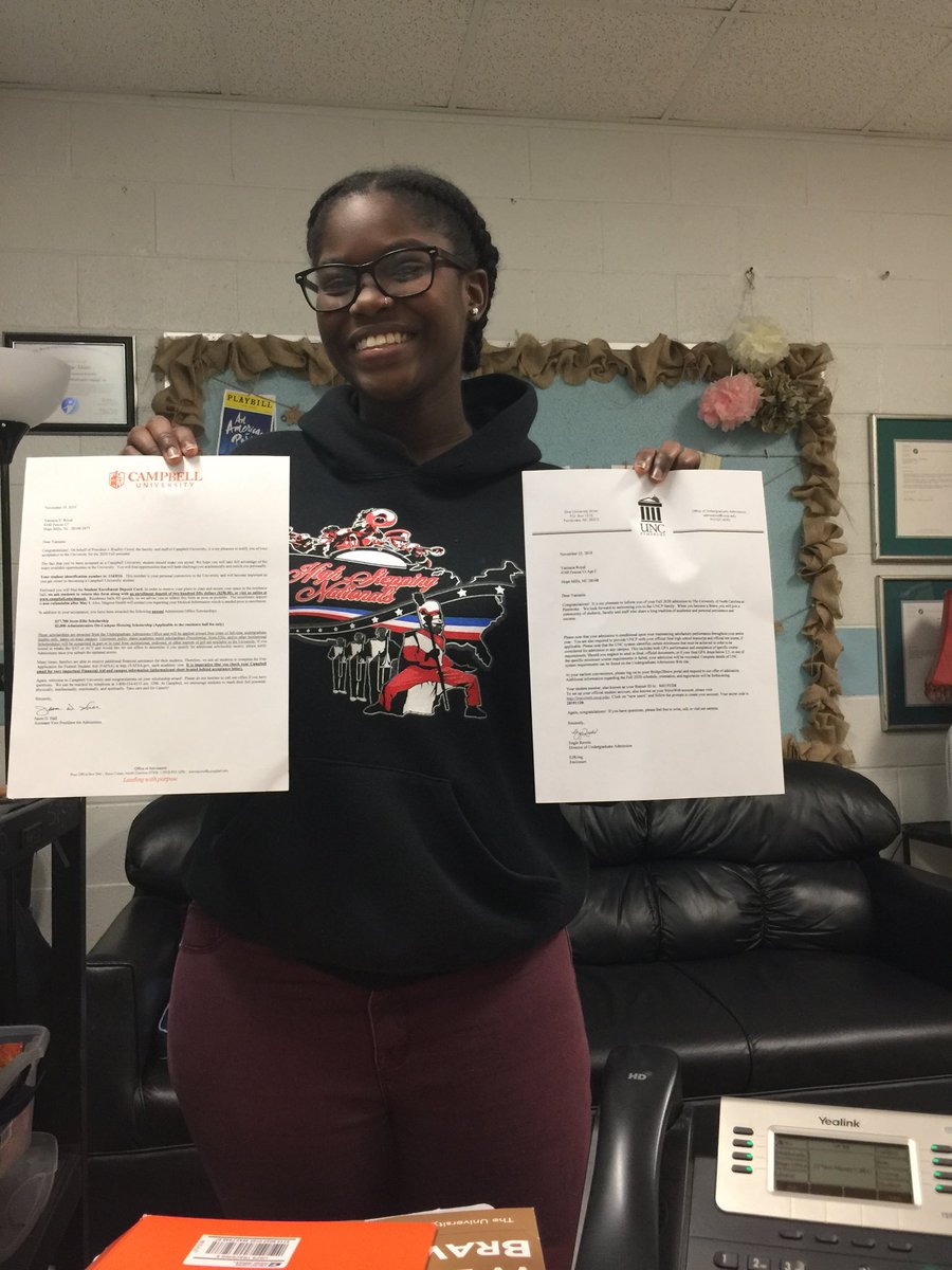 Yaniasia Royal has choices!  UNCP or Campbell?  Congrats!