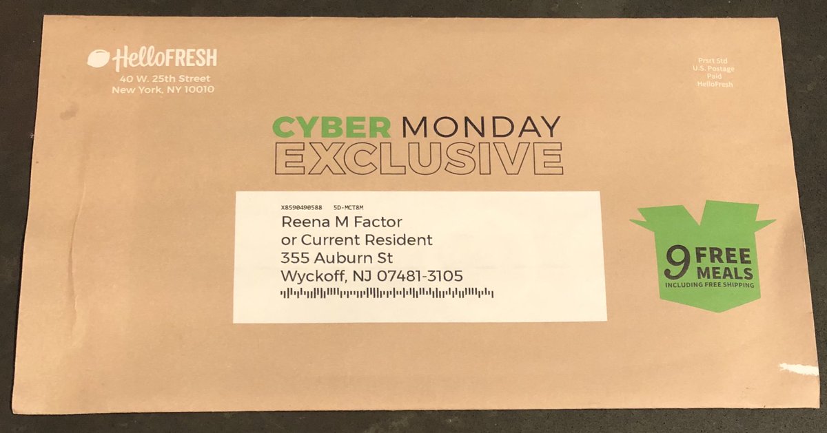 Reena Factor (@reena_factor) on Twitter photo .<a href="/HelloFresh/">HelloFresh US</a> think you’re a little confused about what a #CyberMonday deal is thus characterized by this #cyber #DirectMail piece 🤨 #adfail #directmail #CyberMonday #cybermeansinternet .<a href="/HelloFresh/">HelloFresh US</a> think you’re a little confused about what a #CyberMonday deal is thus characterized by this #cyber #DirectMail piece 🤨 #adfail #directmail #CyberMonday #cybermeansinternet