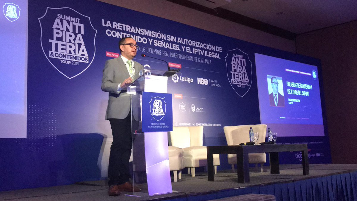 toursummit's tweet photo. 🔊 Con palabras de bienvenida de Francisco Escutia, Ceo 
@LAAPIP damos inicio a esta nueva edición del Summit Antipiratería &amp; Contenidos Guatemala 2019 #TourSummit #TourSummit2019 #Eventos #Guatemala https://t.co/Ubip5o3AaZ