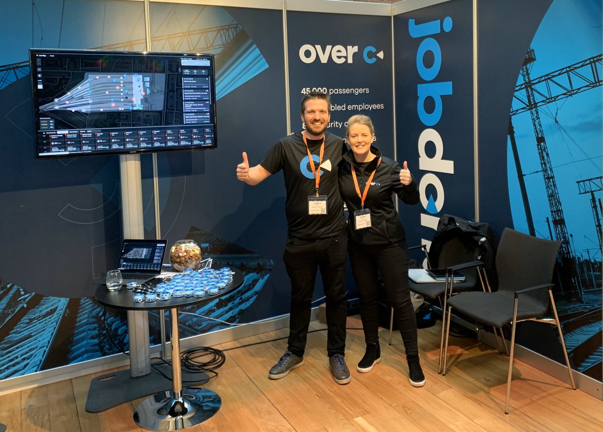 OverC_'s tweet photo. Lots of great conversations happening at #RailFestival. Stop by booth 21 to chat to James &amp; Riona https://t.co/QETl1ADmpv