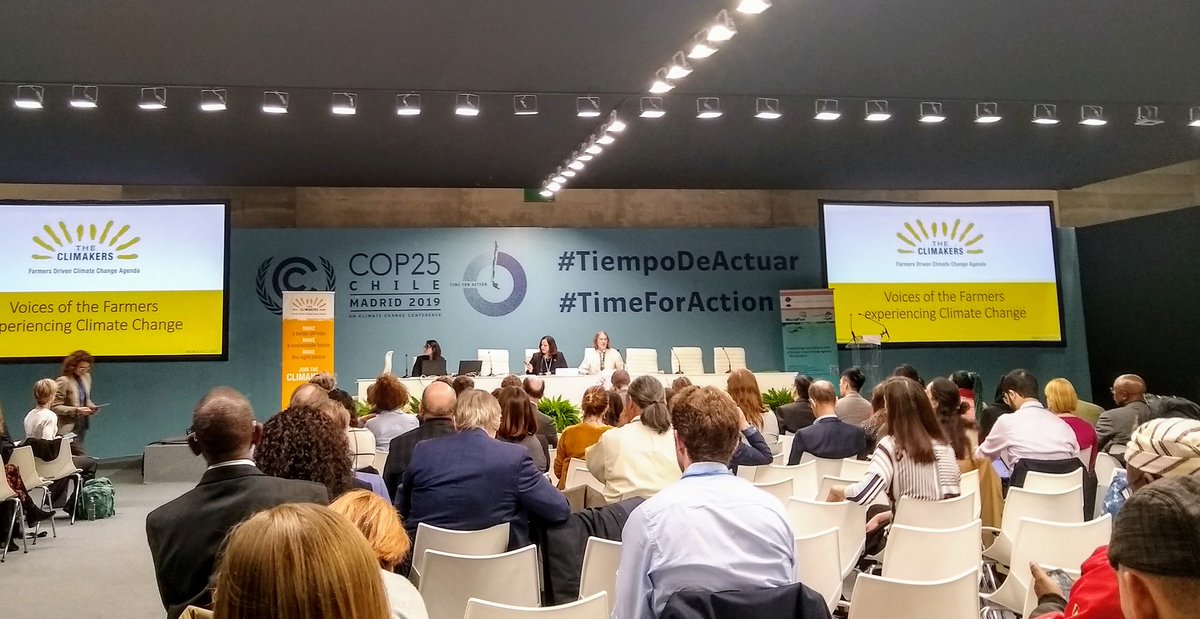 NWF_Intl's tweet image. #COP25 “In the debate of climate change, the deniers are not the farmers,” says @arigiulio, Secretary General at @worldfarmersorg. Check out theclimakers.org/about/ to learn more about the need to better integrate farmers into climate change discussions.
