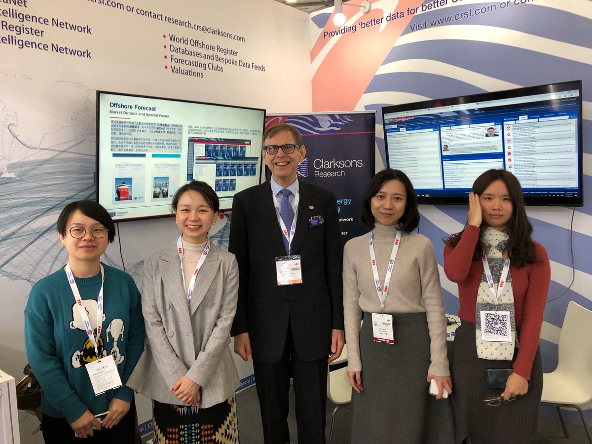 Clarksons_CRSL's tweet photo. The #Marintec2019 has begun! Make your way to the UK Pavilion to visit #ClarksonsResearch's Team at booth N3B5Z-06. Our colleagues from Shanghai office are happy to offer a free demonstration of #ShippingIntelligenceNetwork, #WorldFleetRegister and #Sea/net! https://t.co/E5pNuwxkNO
