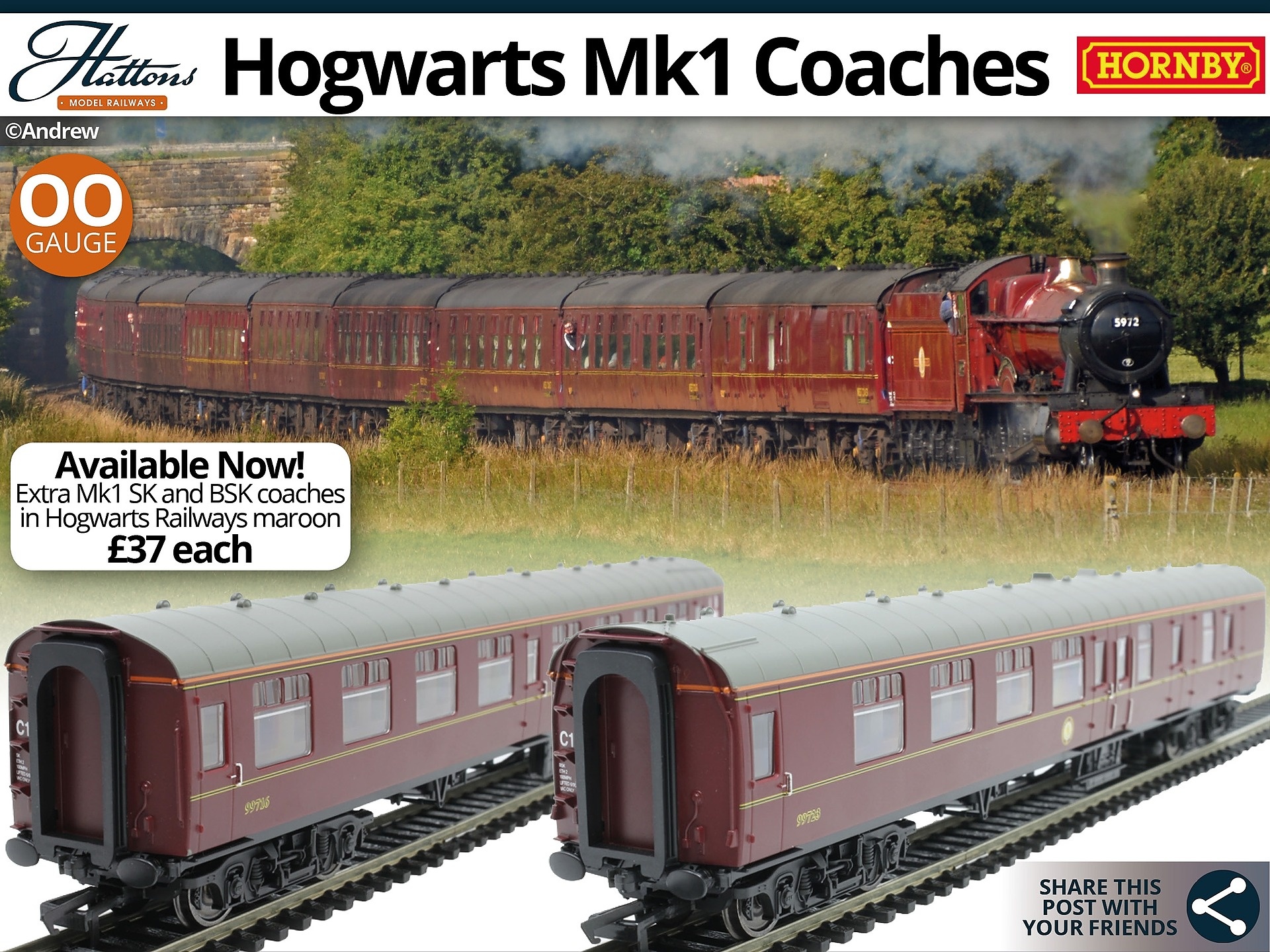 Hornby hogwarts express 2019 hotsell