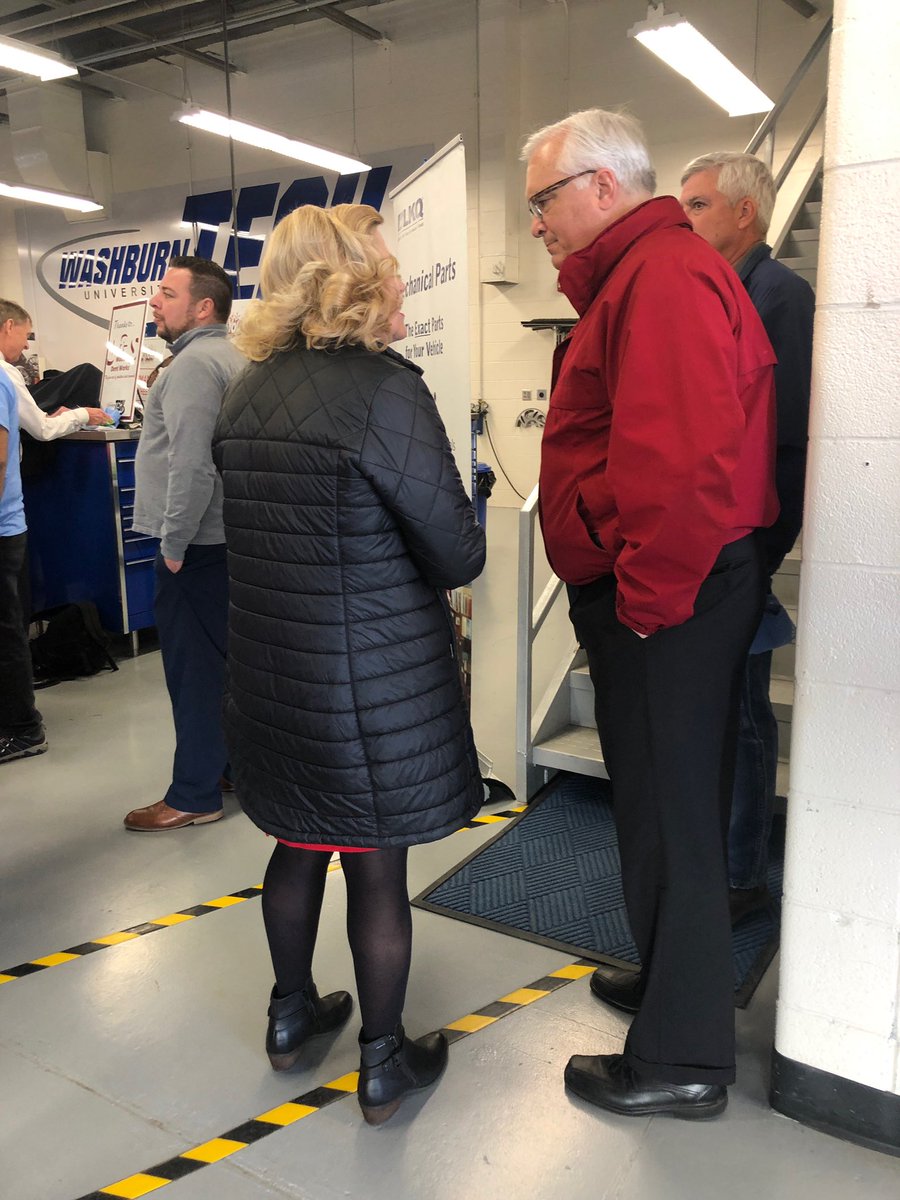 VickiSchmidtKS's tweet photo. Always great to join the business community and Washburn Tech for a Recycled Rides event! Two repaired vehicles were donated to community members in need. @washburn_tech @StateFarm #ksleg #ksgop #ksgov #ksins #kansas #insurance #securities #WUTech https://t.co/WkGdjKDUxe